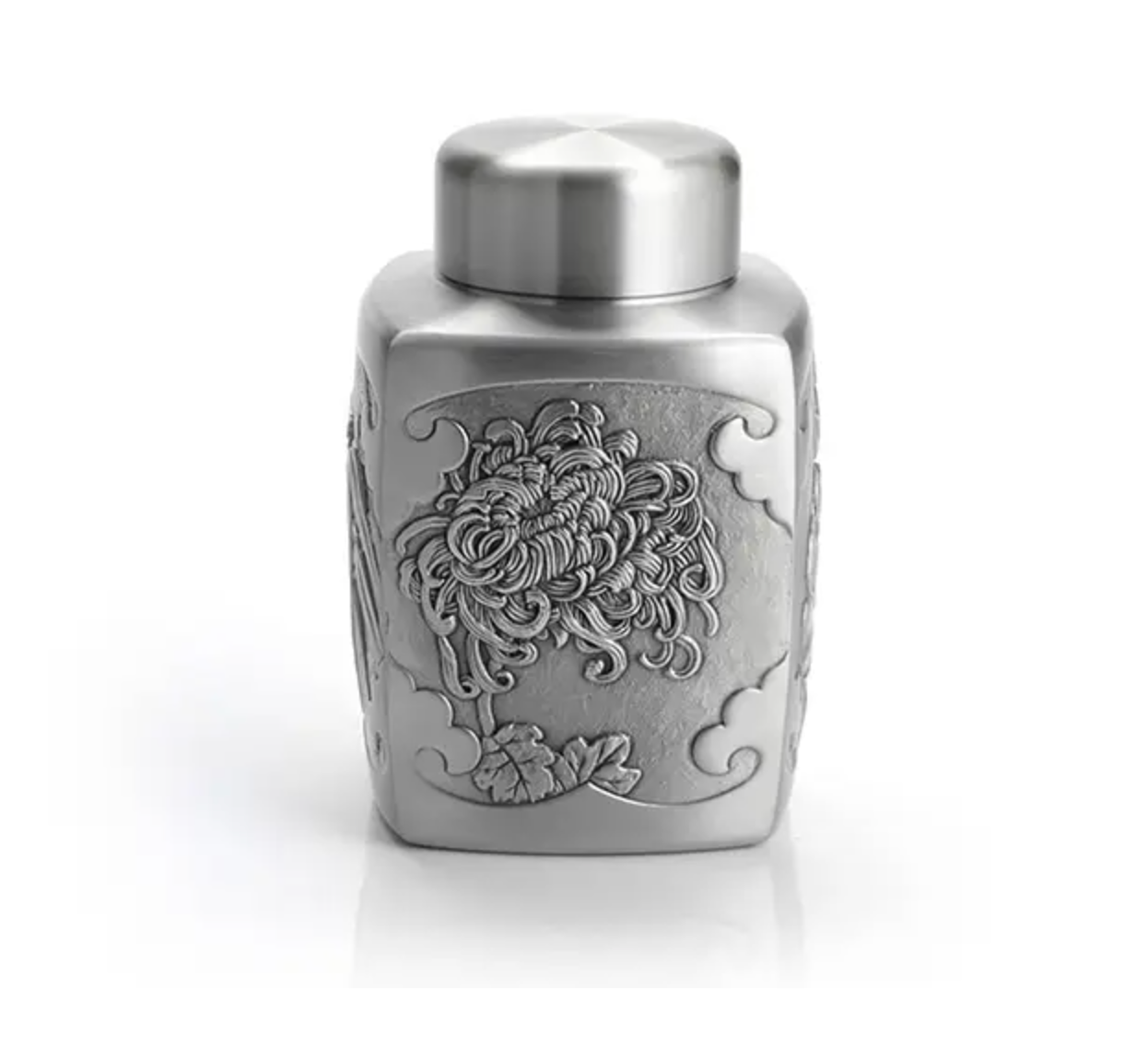 Pewter Four Gentlemen Tea Caddy by Royal Selangor