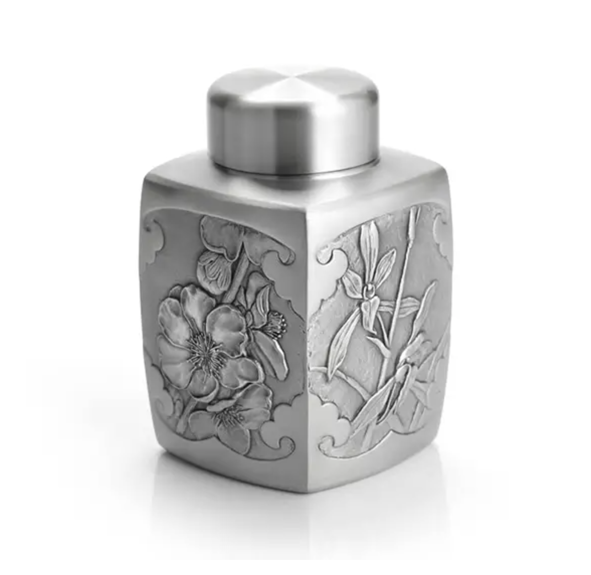 Pewter Four Gentlemen Tea Caddy by Royal Selangor