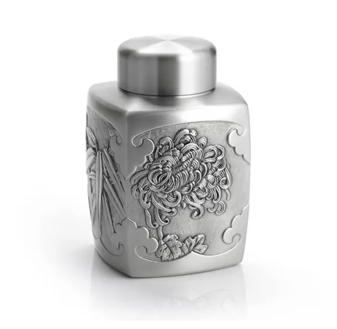 Pewter Four Gentlemen Tea Caddy by Royal Selangor