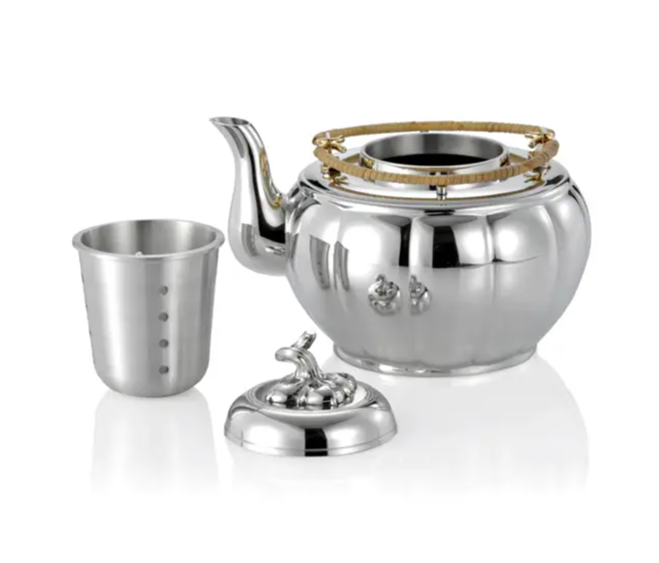 Pewter Melon-shaped Teapot by Royal Selangor