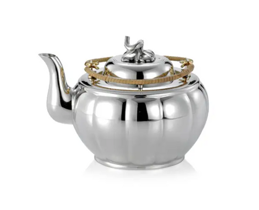 Pewter Melon-shaped Teapot by Royal Selangor